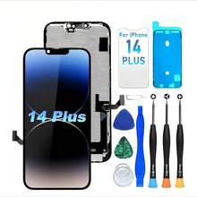 For IPhone 14 Plus  COF LCD Display Digitizer Screen Replacement+Tools - Black - View 1