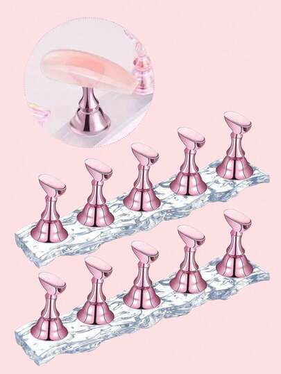 5pcs Metal Rod Flat Cap Nail Art Liner Pen SetChristmas