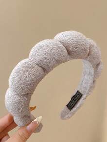Bộ 3 chiếc/1 chiếc băng đô lông giả dày 38cm/14.96in màu đen, trắng, nâu, phụ kiện tóc thời trang đa năng cao cấp, thanh lịch, đơn giản, màu trơn, phù hợp cho sử dụng hàng ngày, đi chơi, dự tiệc, đi làm, du lịch, tạo kiểu tóc, rửa mặt, trang điểm, phối đồ, băng đô cài tóc cho phụ nữ. - Nhiều màu - Xem 8