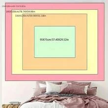 1pc Friends TV Show Tapestry -  Cafe Scene With Joey, Monica, Rachel - Peach Light Beige Fabric Poster For Bedroom, Living Room, Dorm Decor - No Electricity Needed - TV Fan Gift Decoration, Tv Wall Decor, Bedroom Decoration, Artistic Atmosphere, Soft Texture Fabric, Dorm Room Decoration, Vintage Design, Durable Material, Home Decorators - 彩色 - 查看 6