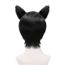 DIzutsumi Cosplay Black Wig With Headband For Halloween Anime Party Black (Black1) - Black1 - View 4