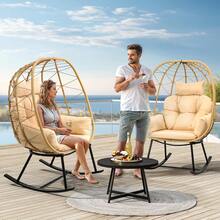 Patio Lounge Chair & Swing Chair - 1 - View 3