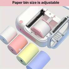 Portable Label Printer, Wireless Label Printer Suitable For Small Businesses, Offices, Homes, Addresses, Offices, Thermal Label Maker Machine With 1 Roll 20-40mm Labe Paper