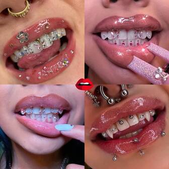 33pcs Colorful Butterfly & Round Rhinestone Tooth Gems, Y2K Cute Super Shiny Artificial Crystal Tooth Jewelry Set, Suitable For Daily, Party, Holiday Tooth Decoration, Unisex (Excluding Adhesive)