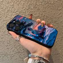 D-Demon Akaza S-Slayer Phone Case Cover Compatible With  17,16,15,14,13,12,Pro,Max,Plus,E,SE4,Air,Mini Black Soft Box, Cover Compatible With  17 Case,  17 Pro Case,  17 Pro Max Case