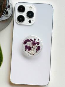 Transparent telefonhållare med stjärnmotiv, expanderbart bordsstativ, ringgrepp, kompatibel med iPhone, Android-telefoner, med stativbas, present till tjejer - Multifärgad - Visa 6