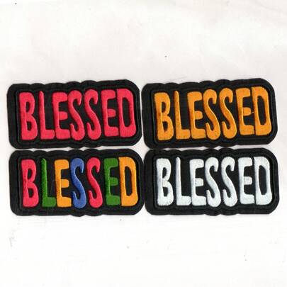 4 piezas de parche de tela bordado, aplicable para ropa, bolsos, zapatos, sombreros, decoración del hogar, con plancha