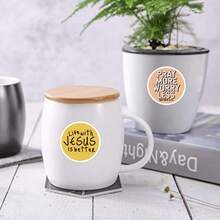 50 件耶稣基督教贴纸，圣经经文信仰贴纸乙烯基美学书籍阅读贴纸美学乙烯基贴纸高品质贴纸贴花剪贴簿、日记、笔记本电脑、保险杠、滑板、水瓶、电脑、手机贴纸可以为您的生活带来很多乐趣，是送给成人的完美礼物 - 彩色 - 查看 9