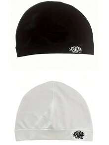 Synaworld品牌刺绣套头针织帽，流行街头嘻哈骷髅帽，复古针织帽冬季服装 - 彩色 - 查看 17