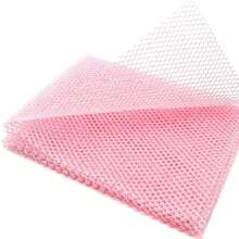 1pc African Net Sponge, Long Net Shower Sponge, Exfoliating Body Scrubber For Smooth Skin, Suitable For Daily Use (Pink)