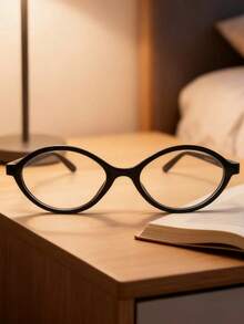 1pc Plain Casual Tritan (Copolyester) Women Eyeglasses, All Season