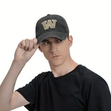 Elite Authentics Washington Huskies Icon Officially Licensed Pullover Hoodie Denim Baseball Cap Sun Hat - đen - Xem 8