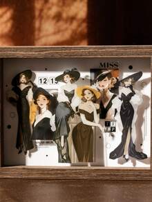 20pcs Los Angeles Themed Die-Cut Washi Tape Stickers For Scrapbooking, Planner, Bullet Journal - Multicolor - View 9