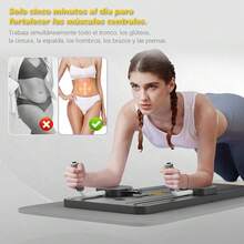 Tabla de Ejercicios Plegable Multifuncional para el Hogar de Color Negro, Equipo de Entrenamiento Completo del Cuerpo de 106*41cm - Negro - Ver 4