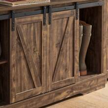 SoBuy Aparador con puertas correderas PB marrón claro - Café integral - Ver 8