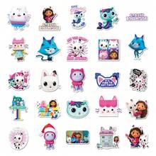 50张/套 Gabi's Dollhouse 卡通人物涂鸦艺术作品，Gooka 周边手机贴纸，圣诞节礼物，圣诞袜填充物，圣诞礼物，圣诞装饰品 - 彩色 - 查看 4
