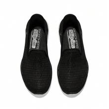 Skechers GO WALK 6 女式一脚蹬步行鞋 896236 - 黑色/白色 - 查看 4