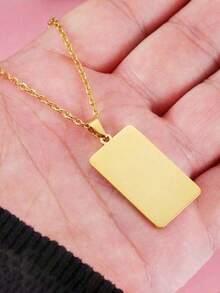 1 Pieza Collar con Firma Manuscrita, Collar Personalizado Multiletras, Personalizable con tu Autógrafo - Collar Conmemorativo - Joyería con Mensaje Manuscrito, Dorado, Elegante, Colorido, Vintage, Sencillo, Unisex, Casual, Lindo, Personalizado, Único - Multicolor - Ver 2