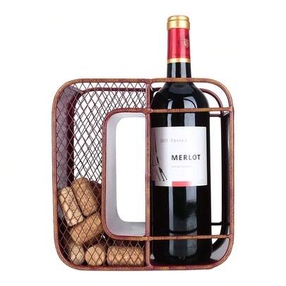 Porta vinos Cava Cava de Vino Organizador de Botellas Porta Botellas de Vino para Almacenar en Encimera Moderno Decoración Capacidad para 1 Botella