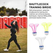 3pcs Windproof Nylon Badminton Shuttlecocks, Suitable For Indoor & Outdoor Training, Impact-Resistant Precise Control, Skill Improvement