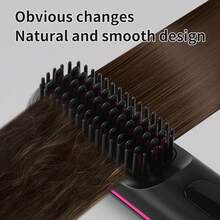 RAF Portable Wireless Hair Straightener Brush, 3 Temperature Settings, Fast Heating, Rechargeable 2000mAh Battery, Anti-Scald Design, Ionic Technology, Digital Display, USB Charging, Compact & Lightweight, Ideal For Home & Travel Use, Great Gift For Women - Multicolor 2 - View 6