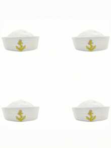 HongLuan 1 chiếc mũ thủy thủ Polyester dành cho nam và nữ, mũ thuyền trưởng du thuyền, thích hợp cho Halloween, Giáng sinh, tiệc độc thân, cosplay, tiệc du thuyền, diễu hành, tiệc người lớn, bãi biển - Nhiều màu - Xem 16