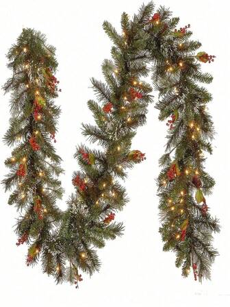 1 Piece Christmas Rattan Wreath | Christmas Tree Ornaments Are Suitable For Indoor And Outdoor Decoration Of Fireplace/Family Stairs/Front Door/Porch Door-Christmas Photography Props