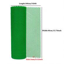 塑料铁丝网围栏，40厘米 X 300厘米 - 适用于狗、兔子和家禽的塑料铁丝网围栏 - 宠物阳台网（孔径 3 毫米 - 12 毫米）