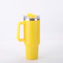 1pc 40oz Tumbler Vacuum Stainless Steel Insulated And Cold Drink Cup With Straw For Hydration Enthusiasts, Coffee, Outdoor Sports And Travel,Ideal For Back To School,Water Bottle For Christmas. Straws And Cleaning Brushe Can Be Burchased Separately(Compatible With Stanley Cup)