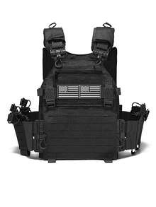 单键快拆式狩猎背心，可扩展可拆卸，激光穿孔，耐磨防撕裂，适合户外运动和活动