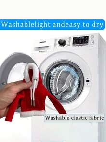 1pc Christmas Car Gear Shift Cover, Polyester Dust-Proof Sleeve With Pocket, Universal For Vehicle Interior Decoration, Christmas Car Gear Shift Knob Cover, Christmas Car Handbrake Warm Dust Cover