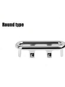 Chrome Plated Round Drain Cover, Replacement Sink Overflow Hole Decorative Cover, Mesh Round Sink Drain Cover, Silver, Back To School Season - Multicolor - View 7