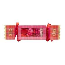 Slip Scrunchies In Holiday Cracker Packaging: Anti-Crease, Anti-Breakage Slipsilk™ Design Protects Delicate Hair | Includes 5 Assorted Pure Silk Scrunchies, Scarlet,25221272 - Xanh và trắng - Xem 5