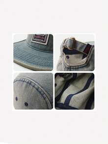 1pc Vintage Washed Distressed Flat Brim Baseball Cap Hip Hop Street Style Hat For Urban Fashion Lovers 1pc Unisex Distressed Wash - Multicolor - View 8