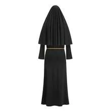 Colorful House Women Nun Costume Set Adult Traditional Nun Outfit Dress Halloween Cosplay Costume{"Size_name":"Small","Color_name":"Cloak"} - 披風 - 查看 3