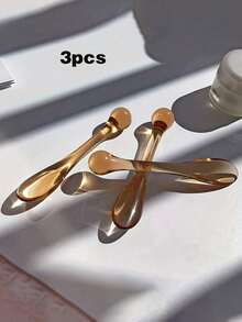 3 Packs Makeup Spatula, Cream Mask Blender Spoon DIY Beauty Tools Roller Cosmetic Accessories Mask Eye Massager Roller Eye Cream Face Cream Eye Roller Make Up Spatula Face Cream Woman Accessories Eye Fatigue Relief Massager