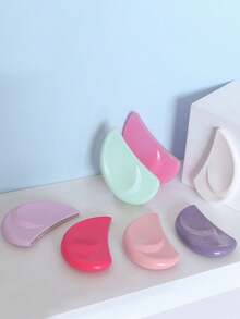 1/2pcs Professional Stainless Steel Curved Nail File - Crescent Design Metal Nail Buffer, Portable Mini Nail File, Beauty & Manicure Tool - Multicolor - View 6