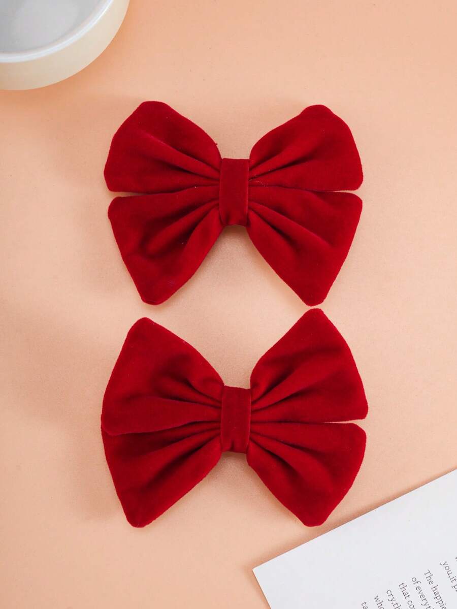 2 Stücke Mädchen Haarspangen mit Schleife, Weihnachtsmann, Schneemann, Weihnachtsbaum Dekor Haaraccessoires geeignet für den täglichen Gebrauch oder Weihnachten