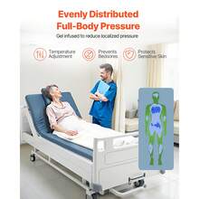 Hospital Bed Mattress, 300 Lbs Load, Long Term Care Pressure Redistribution Medical-Grade Dual Layer Foam Mattress, Waterproof For Bedsore Treatment Nursing Homes And Home Care, 34 X 76 X 3.5 In - 34 X 76 X 3.5 Inches - View 3