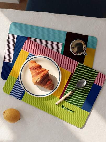 Leather Placemats, Waterproof, Oil-Proof, Table Surface Protector, Heat Insulation, Wipe Clean, Anti-Slip, Dirt-Resistant Bowl & Cup Coasters