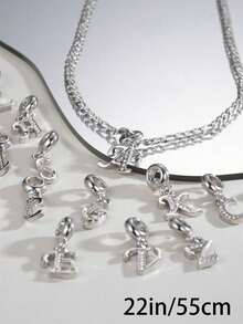 1 szt. Sunshine Boy ze stali nierdzewnej, wisiorek z 26 literami angielskimi, męski, codzienny prezent na Boże Narodzenie, Nowy Rok, Walentynki