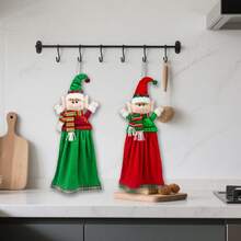 Decoração de Natal - Toalha de mão, adequada para cozinha, banheiro, decoração de banheiro, removível e lavável, limpeza multiuso, decoração de cozinha de Natal, toalha de mão de Natal