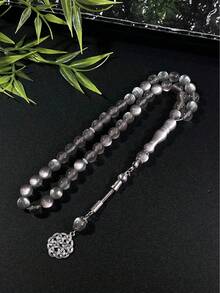 1pc Muslim Multi-Color Glitter Single Tasbih, Combining Vintage Aesthetics And Religious Culture, Providing A Distinctive Wearing Experience For Those Pursuing Individuality And Connotation - Multicolor - View 15