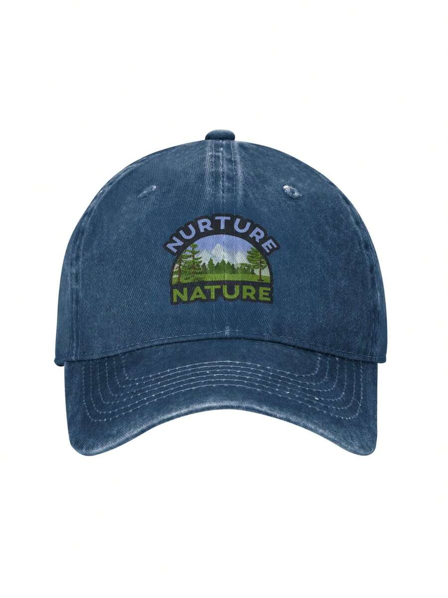 Nurture Nature Baseball Cap Golf Dad Hat Adjustable Original Classic Low Profile Cotton Hat Unconstructed Plain Cap Men Women - Màu xanh hải quân - Xem 1