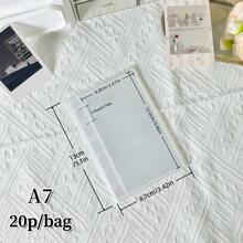 20/30/50p/Bag M5/A8/A7/A6 Planner Refill Pages, Sticker Book Spare Parts, Sticker Book Loose Leaf, Sticker Book Inner Pages - Clear - View 12