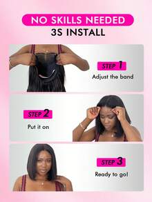 WOWANGEL 1B/30 高光卷发波波头假发，真人发，250 密度，5x5 渐变色逼真蕾丝闭合假发，女士渐变色逼真蕾丝闭合假发，短款杰瑞卷假发，预先拔毛，带婴儿发，100% 真人发 - 間色和鋼琴色 - 查看 5