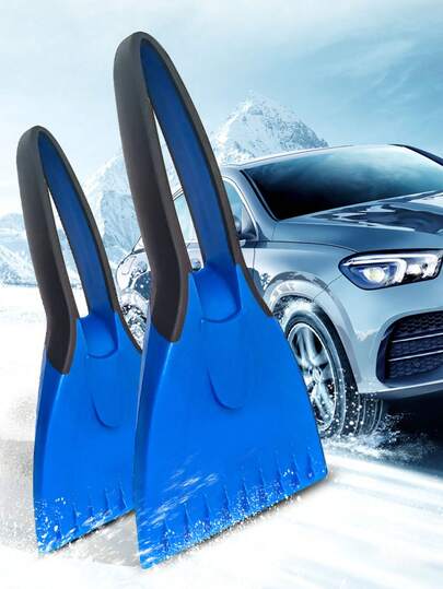 Automobil Schneeschaufel mit rutschfestem Silikongriff, multifunktionale Winter Mini Enteisungs- und Abtauschaufel