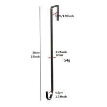 1个简约铁艺装饰挂钩，可用作前后门收纳架挂钩、包包挂钩、户外花园挂钩、情人节挂钩，多种尺寸可选，适用于不同场景