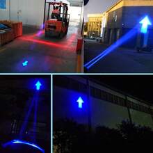 Luz LED de para Montacargas, 20 W, Luz de Respaldo, Límite de Zona de Almacén, Luz de Advertencia Azul - Negro - Ver 4