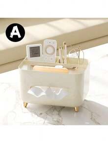 1 pièce Boîte à mouchoirs de luxe et durable, style mode. Espace de rangement multifonctionnel pour la télécommande, les clés et autres essentiels. Décoration élégante de couleur crème pour la maison. Conception compacte et robuste pour la table, le bureau ou la coiffeuse - Boîte de rangement décorative pour la chambre, le bureau ou le dortoir - Multicolore - Voir 14